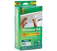 Duck Kit de Film rétractable pour fenêtre, Isolant jusqu'à 10 fenêtres, 157,5 x 1066,8 cm, Transparent (287406)