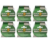 Duck Lot de 6 rouleaux de ruban adhésif Argenté 50 mm x 10 m