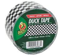 Duck Ruban adhésif à carreaux Noir/blanc 4,8 cm x 9,1 m