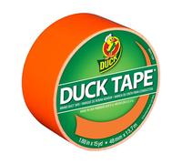Duck Ruban adhésif Couleur Unie Orange Fluo, réparation, Artisanat, Personnalisation, décoration et éducation - 48 mm x 13,7 m