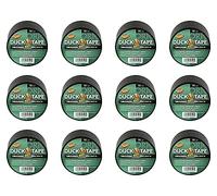 Duck Tape 260189.12 Lot de 12 rouleaux de ruban adhésif pour réparation de tissu Noir 50 mm x 5 m
