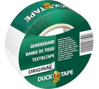 DUCK TAPE original 106-02 - Bande adhésive de tissu - Pour réparer, fixer et renforcer - Dimensions : 50mm x 50m - Couleur blanc