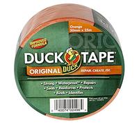 Duck Tape Original Ruban adhésif Orange 50 mm x 25 m Formule améliorée Ruban adhésif imperméable à haute résistance pour réparation de tissu