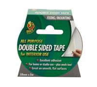 Duck Tape® Ruban Double Face Intérieur Blanc 38 mm x 5 m 1 Rouleau