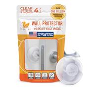 Ducki Butée de Porte Murale | Protecteurs Autocollants pour Boutons de Porte | Butées en Caoutchouc pour Dommages et Bruit | Durable, Absorbant les Chocs et Discret | Lot de 4