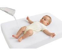 Dudu N Girlie Protège-matelas en coton éponge 100% imperméable pour berceau 50 x 100 cm