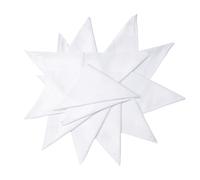 Dudu N Girlie satiné Bordure pour homme 100% coton Mouchoir, 40 cm x 40 cm, 12 pièces
