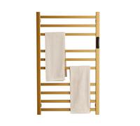 DUDYP Radiateur Sèche-Serviette Électrique, Porte-Serviettes Chauffant Électrique, Radiateur Chauffe Serviette Salle De Bain10 Bars, Minuteur Intégré, Plug-in