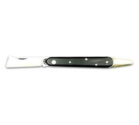 DUE BUOI 202C SP OT Couteau à greffer professionnel pour arbres fruitiers et jardinage Manche en corne et lame en acier au carbone Böhler K720
