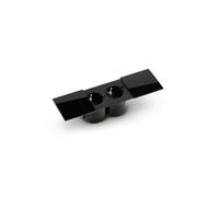 Due Double Prise, Einbausteckdosenelemente, Avec Prises Schuko, Noir