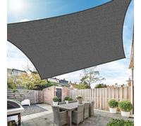Duerer Voile d'ombrage Rectangulaire 3x2.5m Toile d'ombrage 95% UV Protecteur 185g/m² HDPE pour Patio Extérieur Jardin Terrasse Balcon, Anthracite