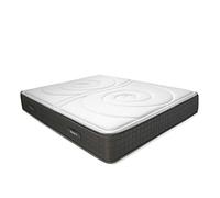 DUÉRMETE ONLINE Matelas en Mousse Visco-élastique Double Face - Hauteur 25 cm - Visco sur Les Deux Faces - Rembourrage Confortable, Blanc, 180 x 200 cm