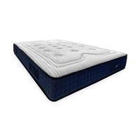Duérmete Online Matelas Madeira à ressorts ensachés + mousse visco-élastique avec 7 zones de repos, indépendance des lits, fermeté moyenne, viscose 135 x 190 cm