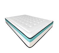DUÉRMETE ONLINE Matelas viscoélastique Bio Max Premium avec viscogel, Ferme et Confortable, épaisseur 24 cm, Anti-acariens, antibactérien et hypoallergénique, Memory Foam, Blanc, 90 x 190
