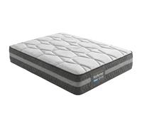 Duérmete Online Selene Matelas viscoélastique Confort Optimal, Support Ergonomique pour Le Dos, Hauteur 30 cm, Haute fermeté, Anti-acariens, antibactérien et hypoallergénique, 135 x 180 cm