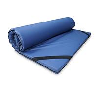 DUÉRMETE ONLINE Topper Matelas viscoélastique Bleu 5 cm Grosor, Tissu imperméable, intoxiqué et Respirant, Anti-acariens et Anti-bactéries, Effet Anti-Stress, Bleu, 80 x 190 cm