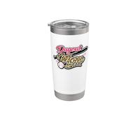 Dugout Mom Leopard Baseball Game Day Rose Gobelet isotherme en acier inoxydable double paroi