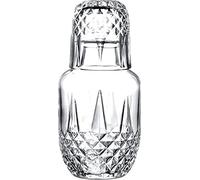 DUHALINE Audrey Crystal Ensemble carafe et verre de chevet en cristal avec pichet et gobelet, 2 pièces (525 ml)