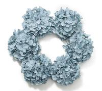 DuHouse Lot de 6 têtes de Fleurs d'hortensia artificielles en Soie avec tiges pour Bricolage, Centre de Table, décoration d'intérieur (Gris Bleu)