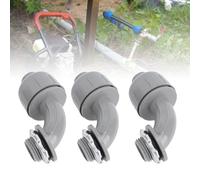 DUIMIMI 20 Pièces Coude Étanche Conduit 3/4 NPT 90 Degrés PVC Flexible | Bloque humidité poussière, Écrou dôme pression ferme, Corps robuste anti fissures, Collier poussoir verrouillé, Virage droit