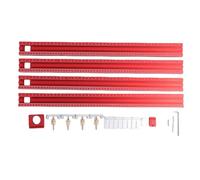 DUIMIMI Système de rail de guidage parallèle Ensemble de rails de scie réglables en alliage d'aluminium pour une coupe précise du travail du bois 600 mm 23,62 pouces Rail de