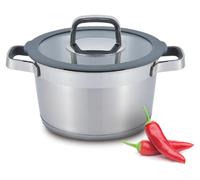 DUKA : Accessoires de cuisine, vaisselle, plats de service, décoration de table - ESKIL DUKA : Casserole en acier inoxydable avec couvercle, induction, 8,5 litres, couleur gris