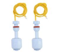Duluok 2PCS Interrupteur à Flotteur Vertical Interrupteur Niveau à Flotteur | Capteur de Niveau d'eau Switch Liquid Controller pour Hydroponie Jardinage Aquarium Réservoir de Piscine 10W 52 mm Bleu
