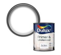 Dulux Apprêt et sous-couche pour bois, 750 ml - Blanc, blanc, 750ML