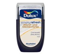 Dulux Simply Refresh Peinture murale et plafond Blanc crème RAL9001 Testeur 30 ml