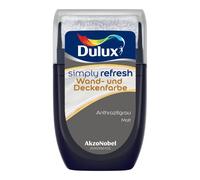 Dulux Simply Refresh Peinture murale et plafond Gris anthracite Testeur 30 ml