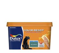 Dulux Valentine Color Resist Pièces à Vivre - Peinture Intérieure Murs, Plafonds, Boiseries - Lessivable et Résistante - Couleur : Vert Profond - 2,5 L - 5351579