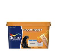 Dulux Valentine Color Resist Pièces à Vivre - Peinture Intérieure Murs, Plafonds, Boiseries - Lessivable et Résistante - Couleur : Galet Clair - 2,5 L - 5351564