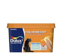 Dulux Valentine Color Resist Pièces à Vivre - Peinture Intérieure Murs, Plafonds, Boiseries - Lessivable et Résistante - Couleur : Bleu Aqua- 2,5 L - 5351559