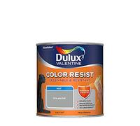 Dulux Valentine Color Resist Pièces à Vivre - Peinture Intérieure Murs, Plafonds, Boiseries - Lessivable et Résistante - Couleur : Gris Parfait - 0,5 L