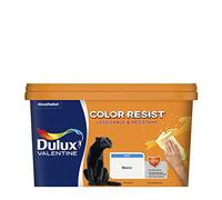Dulux Valentine Color Resist Pièces à Vivre - Peinture Intérieure Murs, Plafonds, Boiseries - Lessivable et Résistante - Couleur : Blanc Pur - 2,5 L - 5351558