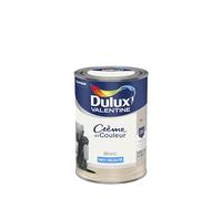 Dulux Valentine Crème de Couleur - Peinture multi-supports intérieure - Mat Blanc 1,25 L