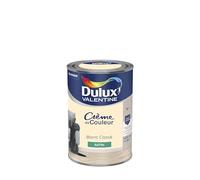 Dulux Valentine Crème de Couleur - Peinture multi-supports intérieure - Satin Blanc Cassé 1,25 L