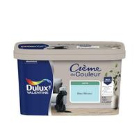Dulux Valentine Crème de Couleur - Peinture multi-supports intérieure - Satin Bleu Rêveur 2,5 L