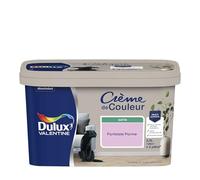 Dulux Valentine Crème de Couleur - Peinture multi-supports intérieure - Satin Fantaisie Parme 2,5 L