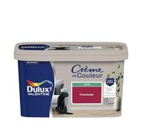Dulux Valentine Crème de Couleur - Peinture multi-supports intérieure - Satin Framboise 2,5 L
