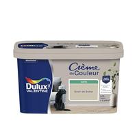 Dulux Valentine Crème de Couleur - Peinture multi-supports intérieure - Satin Grain de Sable 2,5 L