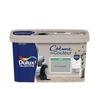 Dulux Valentine Crème de Couleur - Peinture multi-supports intérieure - Satin Gris Alpaga 2,5 L