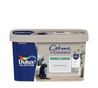 Dulux Valentine Crème de Couleur - Peinture multi-supports intérieure - Satin Gris Tendance 2,5 L