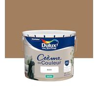 Dulux Valentine Crème de Couleur - Peinture multi-supports intérieure - Satin Miel Ambré 10 L