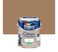 Dulux Valentine Crème de Couleur - Peinture multi-supports intérieure - Satin Miel Ambré 5 L