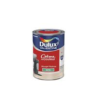 Dulux Valentine Crème de Couleur - Peinture multi-supports intérieure - Satin Rouge Madras 1,25 L