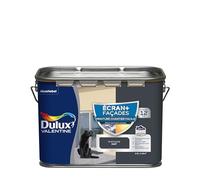 Dulux Valentine ECRAN+ CHANTIER FACILE FAÇADE - Peinture en Phase Aqueuse pour Façades - Séchage rapide et grand confort d'application - Mat Anthracite 2,5 L