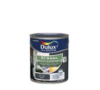 Dulux Valentine ECRAN+ MULTI-SUPPORTS EXTERIEURE - Peinture en Phase Aqueuse pour l'Éxtérieur et l 'Intérieur - Satin Gris Anthracite 2 L