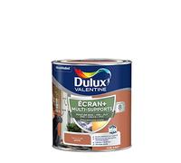 Dulux Valentine ECRAN+ MULTI-SUPPORTS EXTERIEURE - Peinture en Phase Aqueuse pour l'Éxtérieur et l 'Intérieur - Satin Terre Cuite 0,5 L