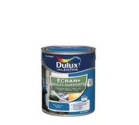 Dulux Valentine ECRAN+ MULTI-SUPPORTS EXTERIEURE - Peinture en Phase Aqueuse pour l'Éxtérieur et l 'Intérieur - Satin Bleu Breton 2 L